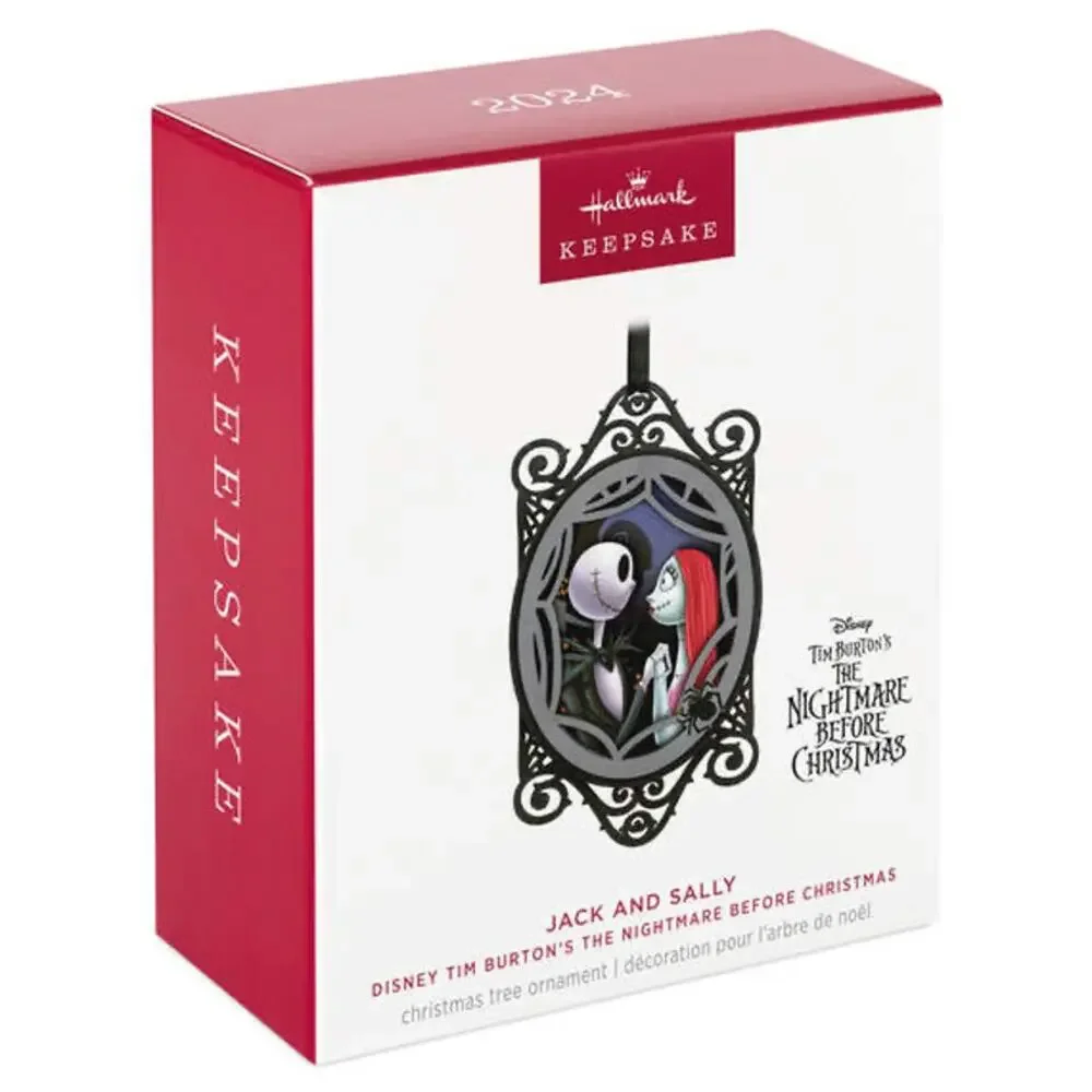 Hallmark Keepsake 2024 Disney Nightmare Before Christmas Jack Sally Ornament